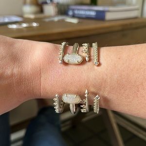 Kendra Scott gold bracelet bundle